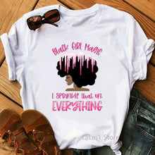 Load image into Gallery viewer, God says you are black girl  beautiful magic t shirt