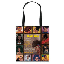 Load image into Gallery viewer, Art African Sister Pattern Print Totes Bag Afro Girl  Fashion Handbag Ladies Shopping Bag Woman Shoulder Bag for Travelling