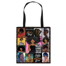 Load image into Gallery viewer, Art African Sister Pattern Print Totes Bag Afro Girl  Fashion Handbag Ladies Shopping Bag Woman Shoulder Bag for Travelling