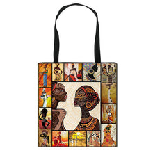 Load image into Gallery viewer, Art African Sister Pattern Print Totes Bag Afro Girl  Fashion Handbag Ladies Shopping Bag Woman Shoulder Bag for Travelling
