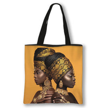 Load image into Gallery viewer, Art African Sister Pattern Print Totes Bag Afro Girl  Fashion Handbag Ladies Shopping Bag Woman Shoulder Bag for Travelling
