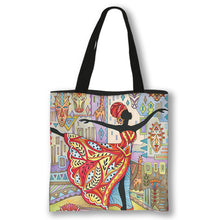 Load image into Gallery viewer, Art African Sister Pattern Print Totes Bag Afro Girl  Fashion Handbag Ladies Shopping Bag Woman Shoulder Bag for Travelling